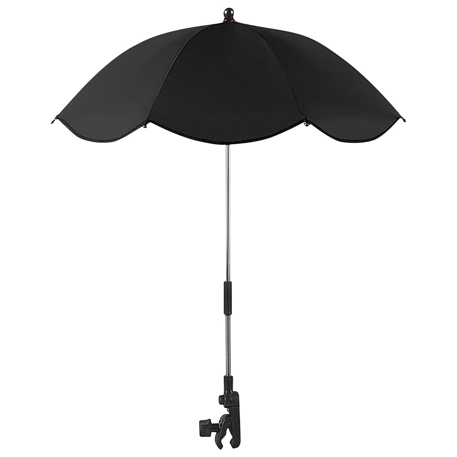 DPTALR Toddler Umbrella Stroller Parasol Umbrella Stroller Parasol With Clamp Adjustable Protection Clip On For Sun Shade Trolley Beach Chair Wheelchair Travel