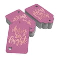thumbnail image 2 of Inkdotpot Rose Gold Foil Paper Hang Tags Merry And Bright Christmas Favor Tags 100 Pieces, 2 of 6