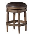 thumbnail image 1 of Maven Lane Pullman Backless Counter Stool in Walnut Finish w/ Marksman Saddle Vegan Leather, 1 of 5