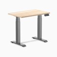 thumbnail image 1 of Desky Bureau Assis-Debout Mini Double - Chêne Classique / 32 x 20 Pouces / Gris Espace, 1 of 10