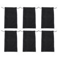 thumbnail image 1 of 6pcs Silky Wig Bags Pouches Drawstring Packaging Bag Hair Extensions Bundles Bag, 1 of 9