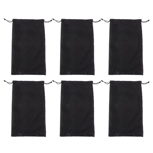 6pcs Silky Wig Bags Pouches Drawstring Packaging Bag Hair Extensions Bundles Bag