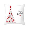 thumbnail image 1 of Agiferg Christmas New Pillowcase Rag Linen Pillowcase Back Cushion Cover, 1 of 2