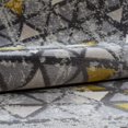 thumbnail image 3 of Ladole Rugs Diamond Elegant Area Rug Carpet in Silver Grey Yellow, (3'11" x 5'7", 120cm x 170cm), 3 of 4