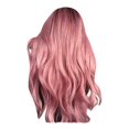 thumbnail image 2 of EARKITY Longue Perruque Ondulée Rose pour Femmes Perruque Rose Ombrée Racine Foncée 24 Pouces avec Frange Perruque Ondulée Bouclée Aspect Naturel Perruque en Fibre Synthétique Résistante à la Chaleur pour Usage Quotidien et Fête, 2 of 7
