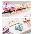 thumbnail image 4 of Becaristey Multi-Tailles Coloré Ajouré Classeur Notes Pinces Lettre Trombone Bureau Argent P 1Ensemble, 4 of 6
