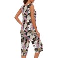 thumbnail image 4 of Baikeli Spring Sale 2024 Two Piece Outfits for Women Plus Size Suits Striped Tops Drawstring Waist Pants Jogger Sets with Pockets Womens Pant Suit, 4 of 7