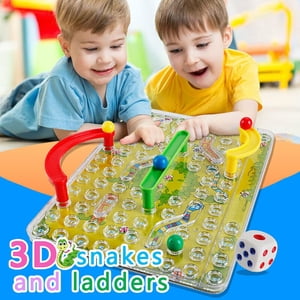 Traditional Snakes Ladders Jeu de jeu de conseil de famille pour les cadeaux d'enfant nuit