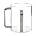 thumbnail image 1 of Glass & Bottle Hand Washing Cup for Outdoor Home with Handles Clear Acrylic 5-Inch Functional Basin for Shower Bathroom, 1 of 4