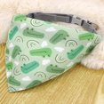 thumbnail image 1 of SNNROO A Cartoon Pattern Pet Dog Bandana Including Collar Drool Bib Indoor Outdoor Triangle Scarf, 1 of 7