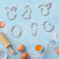 thumbnail image 4 of Moules en Acier Inoxydable Formes Lapin Ufs de Carotte et Poussin, 4 of 8