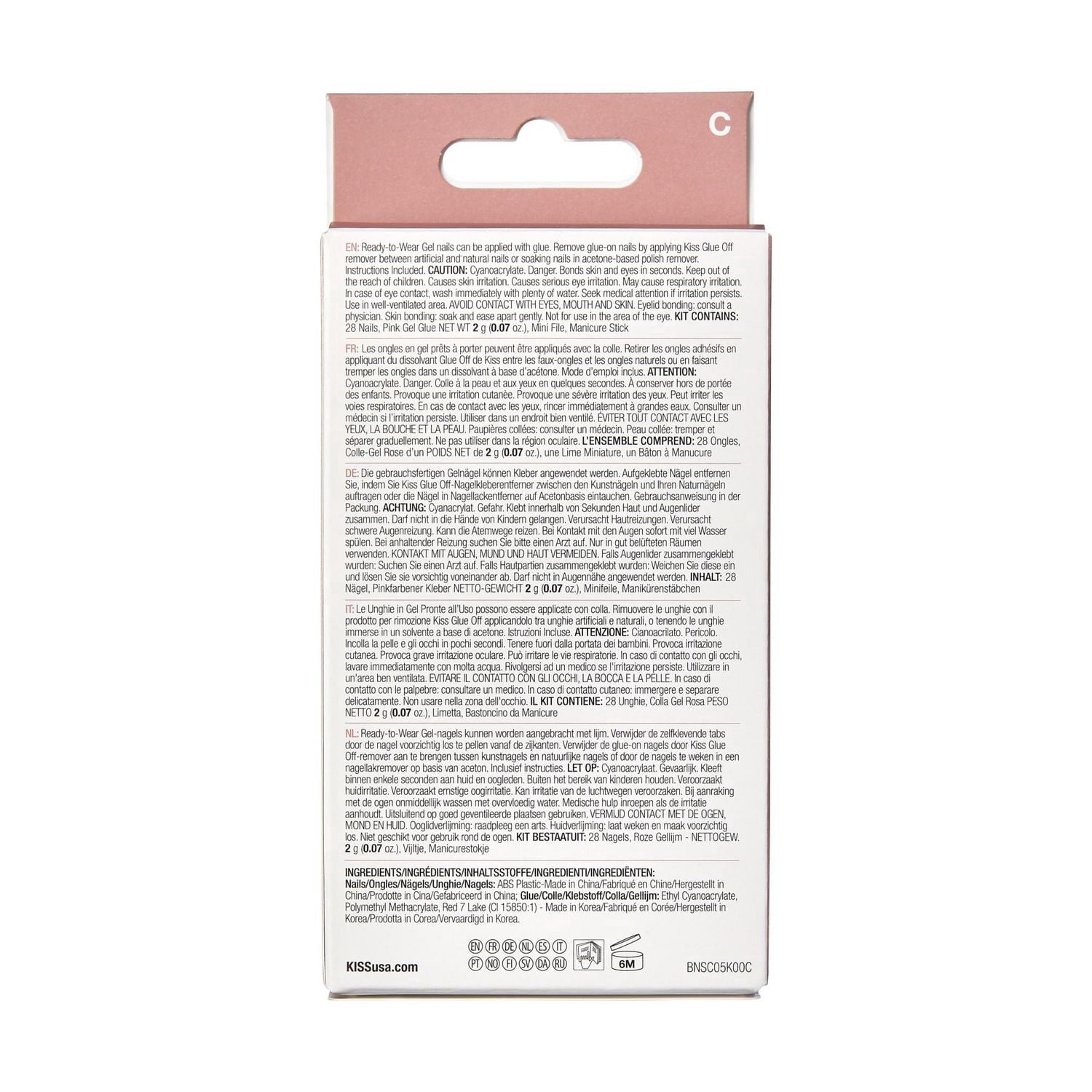 KISS Bare but Better Ongles - Faux Ongle, Court