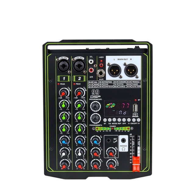 Professional 4 Channel Small Mixer 99 DSP Digital Recording Console Mixer Mobile Phone Live Broadcast Computer Home KTV