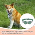 thumbnail image 3 of pitrice Bling Crystal Cat Collar Metal Adjustable Puppy Bow Tie Rhinestone Soft Collars Pet Supplies for Small Medium Dogs, 3 of 5