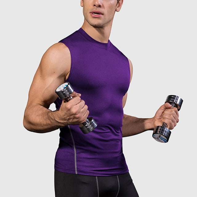 asjyhkr Mens Compression Tank Tops Fashion 2025 Gym Sleeveless Undershirts Quick Drying Breathable,7 Colors