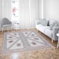 thumbnail image 1 of Casavani Custom Sizes Bohemian Style Area Rug, Brown 6x8 feet, 1 of 6