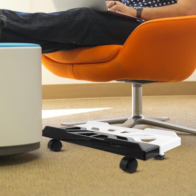 Minkissy Mobile CPU Cart with Space-Saving Design ABS Material for Computer Piece
