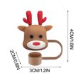 thumbnail image 5 of Couvercle de Paille de Noël Couvercle de Tasse 10mm Accessoire de Rouleau Réutilisable Bouchon de Paille Embout de Paille, 5 of 5