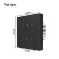 thumbnail image 1 of Smart Dimmer Switch for Zigbee Light Dimming APP Work Home Dimmable 1-3Gang, 1 of 5