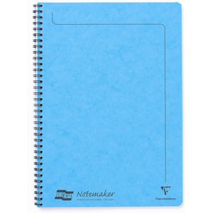 Clairefontaine Europa Side-Wirebound Noteur A4 - 60 Feuilles - Couverture turquoise