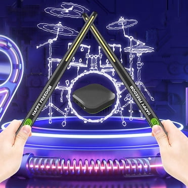 Ensemble de Tambours à Air Virtuels Baguettes Électriques Baguettes à Air, Ensemble de Tambours Virtuels Baguettes Baguettes de Tambour Tambour avec Baguettes pour Adultes Enfants Enfants Débutant Ensemble de Tambours Électroniques pour Adultes Enfants Cadeau