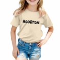 thumbnail image 1 of TZEWGL Tops For Child City Theme Printed Comfortable Crew Neck Short Sleeve Top For Newborns size 4-5T, 1 of 4