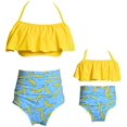 thumbnail image 1 of Girls Swimsuit High Waisted Two Pieces Bikini Set Swimwear Bathing Suits, 1 of 6