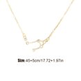 thumbnail image 4 of Ins Constellations Theme Friendship Necklace Rhinestone Comfortable Delicate with Display Card Pendant for Lover Festival Gifts Libra gold, 4 of 6