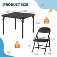 thumbnail image 2 of Eastvita 's Foldable Table/4 Chairs Set for Ages 2-10/Versatile Activity Set with Non-Slip Legs/Lightweight Structure/Easy to Store in Small Spaces/Ideal for Dining/Storage, 2 of 5