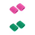 thumbnail image 1 of koolsoo 2 Paires de Bracelets de Sport Colorés, Bracelets de Poignet Doux Évacuant l'Humidité Bandeaux Anti-Transpiration Rose Vert, 1 of 9