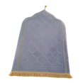 thumbnail image 3 of veasfak Islamic Prayer Rug Home Embossing Soft Worship Kneel Thick Prayer Carpet Mat light gray, 3 of 9