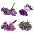 thumbnail image 4 of facefd Plastic Flower Heads Handmade DIY artificial Simulation Bouquet Stamen for Wedding Gift Decoration 90Pcs Type 2, 4 of 4