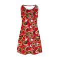 thumbnail image 4 of Ovzne Robes Grande Taille pour Femmes aux Formes Robe d'Été Femmes Décontractée Ample Robe d'Été Imprimée Sans Manches Ensemble Haut/chemise à Col en V Robe pour Femmes Imprimée Liquidation, 4 of 7