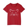thumbnail image 2 of RXIRUCGD T-shirt Imprimé Halloween pour Enfants Garçons Filles Mode Mignon Col Rond Manches Courtes (Rouge, Taille:9 Ans), 2 of 4