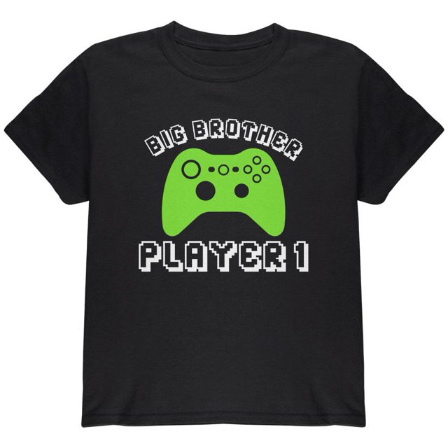 Big Brother Player 1 New Gamer Youth T Shirt