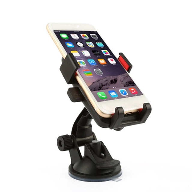 Raindrops Car Mount Holder with 360 Degree Rotation and Padded Back for Secure Phone and GPS Positioning Black