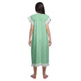 thumbnail image 4 of Moomaya Chemise de Nuit Imprimée pour Femme Mi-Mollet en Coton à Manches Courtes, 4 of 6