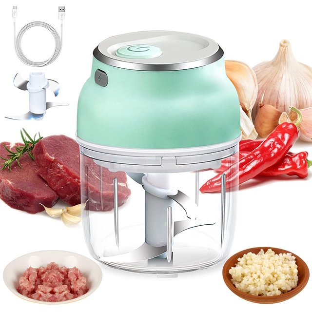Hachoir à Ail Sans Fil 230 ml Mini Robot Culinaire Électrique