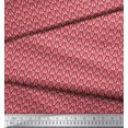 thumbnail image 3 of Soimoi Velvet Fabric Leaves Small Print Fabric by The Yard 58 Inch Wide, 3 of 3