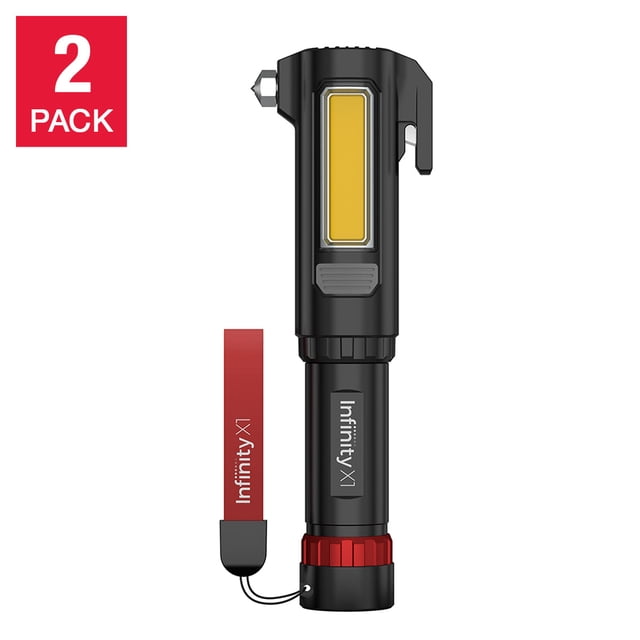 Infinity X1 Lumière Automatique 600 Lumens avec Outil d'Urgence - Lot de 2
