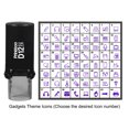 thumbnail image 4 of Printtoo Personalized Gadgets Theme Icons Round Rubber Stamp Self Inking Stamper 12 mm-Blue, 4 of 7