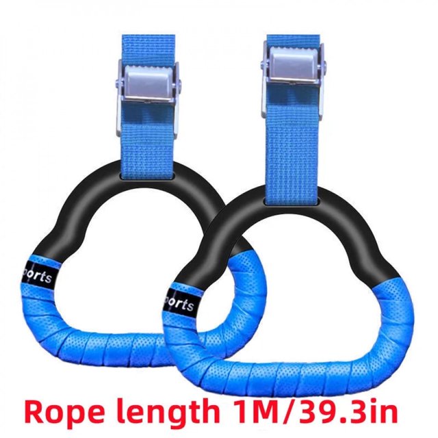 EIGTHTAILGymnastics Rings Kid Sport Toy Non-Slip Gym Rings With Swing Adjustable Straps Pull-up Workout Gymnastics Fitness Equipment Toy