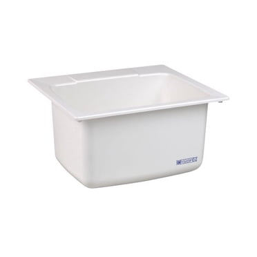 Mustee 10 Utility Sink, 22-Inch x 25-Inch, White