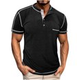 thumbnail image 1 of Wancir Chemises pour Hommes Liquidation Vente Mode Homme Chandail Décontracté Uni Manches Longues Col Rond Blouses, 1 of 5