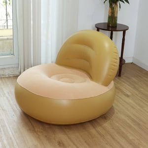 TOPINCN Canapé gonflable, Chaise de salon gonflable Canapé portable pliant avec rangement compact pour le salon, Balcon, Jardin, Piscine