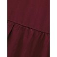 thumbnail image 3 of Wangsaura Jupes Maxi pour Femmes Décontractées Élastiques Taille Haute Évasées à Volants Fluides Robes Style Simple Bas, 3 of 6