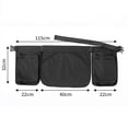 thumbnail image 2 of Aprons with Pockets,Apron with Pocket Outdoor Multi Functional Multi Pocket Zipper Waist Bag Sports Belt Apron Waist Cover Hanging Waist Storage Bag Apron with Pockets, 2 of 3