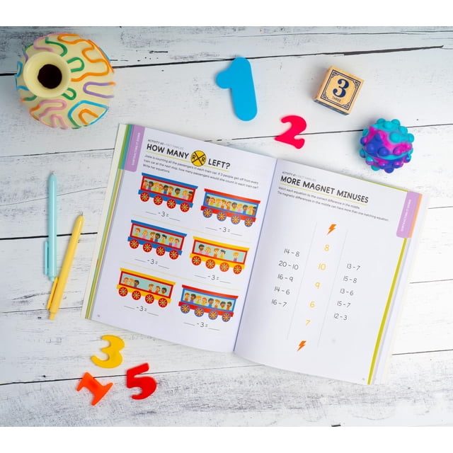 Addition and Subtraction Kindergarten Math Workbook: 100 Fun Activities to Build Core Math Skills with Focused Practice (Kindergarten Math Workbooks)
