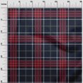 thumbnail image 2 of oneOone Viscose Chiffon Fabric Tartan Check Decor Fabric Printed BTY 42 Inch Wide, 2 of 4