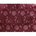 thumbnail image 4 of oneOone Georgette Viscose Fabric Leaves & Floral Block Printed Fabric 1 Yard 42 Inch Wide, 4 of 4